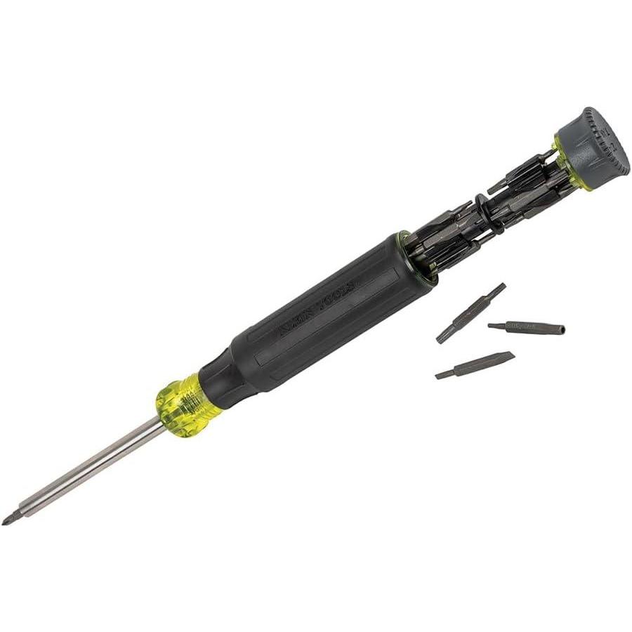imageKlein Tools 32327 Precision Screwdriver Set 27in1 MultiBit Screwdriver Onboard Storage RareEarth Magnet Ideal for Terminal BlocksScrewdriver