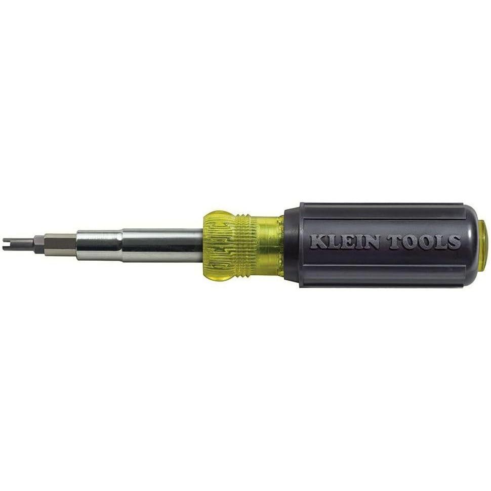 imageKlein Tools 32527 MultiBit Screwdriver  Nut Driver 11in1 with Phillips Slotted Square and Schrader Bits and Nut DriversKit