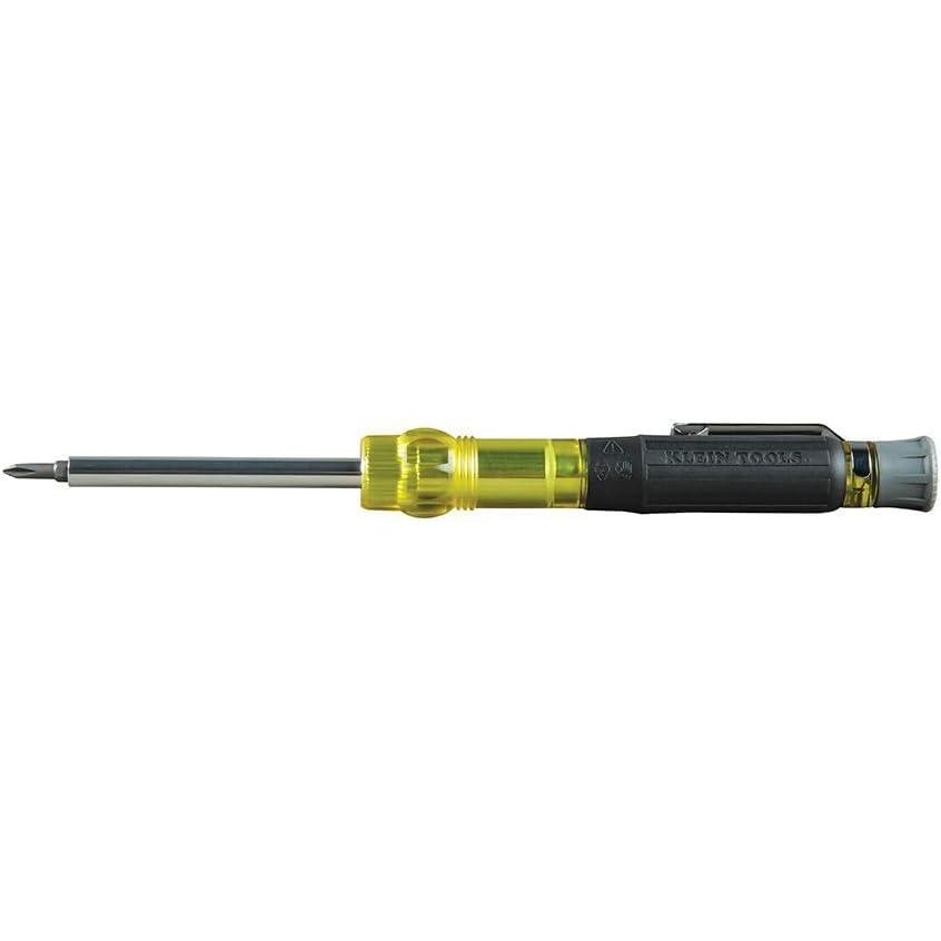imageKlein Tools 32613 MultiBit Screwdriver Precision HVAC 3in1 Pocket Screwdriver with Phillips Slotted and Schrader Bits3in1