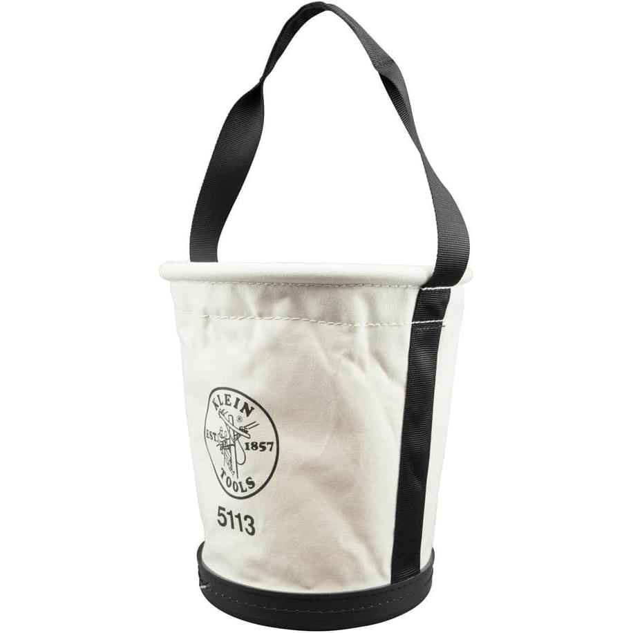 imageKlein Tools 5172PS HeavyDuty TaperedWall Bucket with 15 Inside Pockets No 4 CanvasStandard