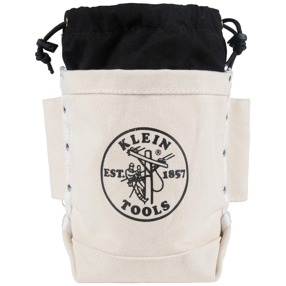 imageKlein Tools 5416TC Tool Bag Top Closing Bolt Bag with 3Inch Drawstring Load Rated with Tunnel Connect 5 x 10 x 9InchExtra Tall