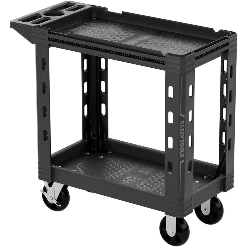 imageKlein Tools 54834MB MODBox Service Utility Cart 18Inch Width 6Inch Wheels Rolling Storage Cart Heavy Duty 500lb Capacity for Office Jobsite or Warehouse