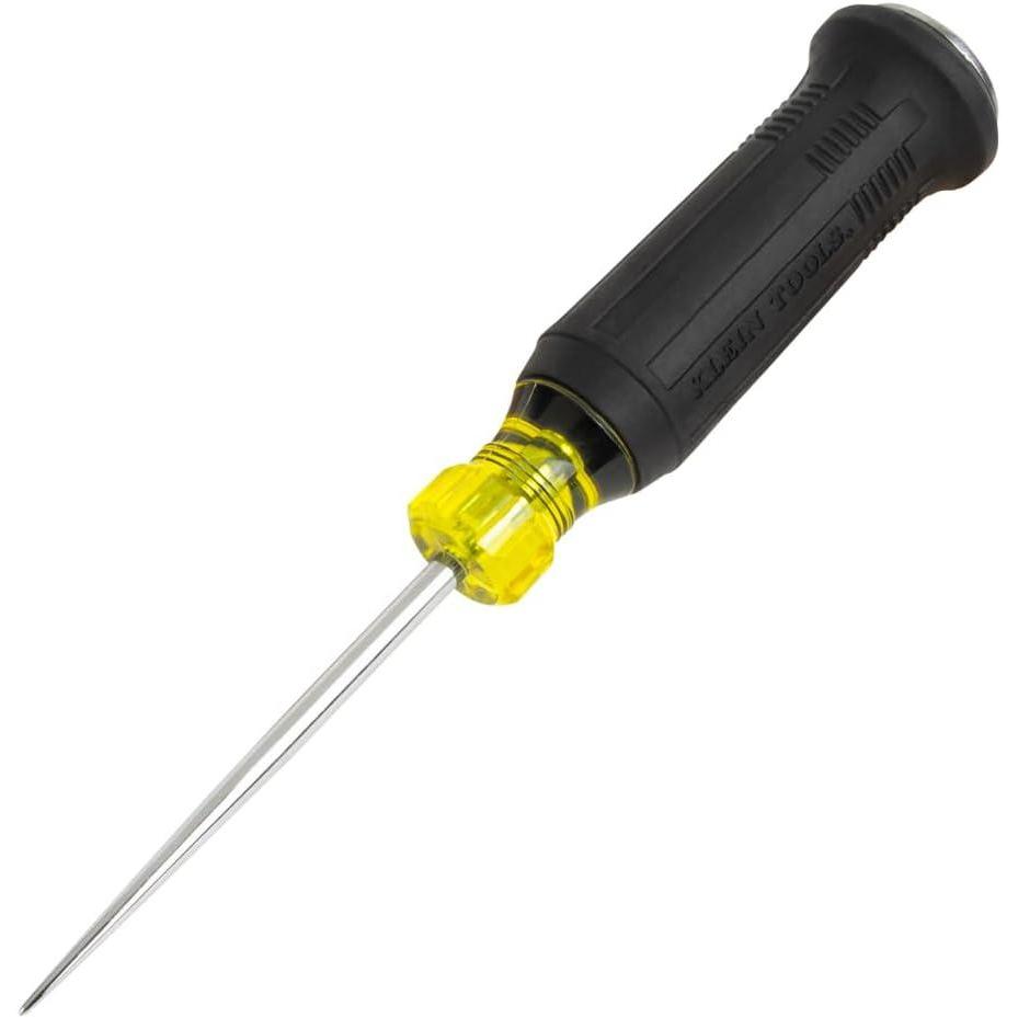imageKlein Tools 6007DD 516Inch Keystone Demolition Driver 7Inch Blade Steel TiptoCap Construction CushionGrip Handle Oversized Strike Cap Square Shank with Wrench AssistScratch Awl Driver