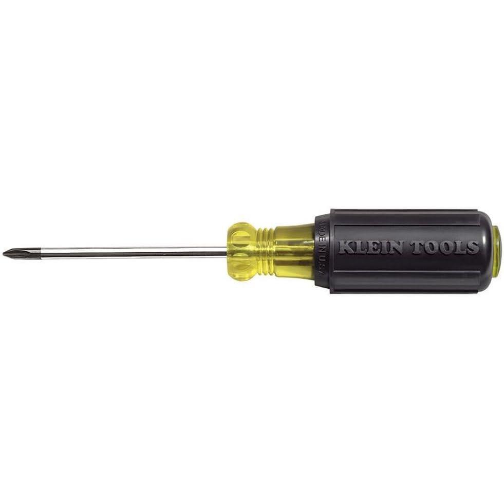 imageKlein Tools 6033 1 Phillips Head Screwdriver Made in USA 3Inch Round Shank and Cushion Grip Handle