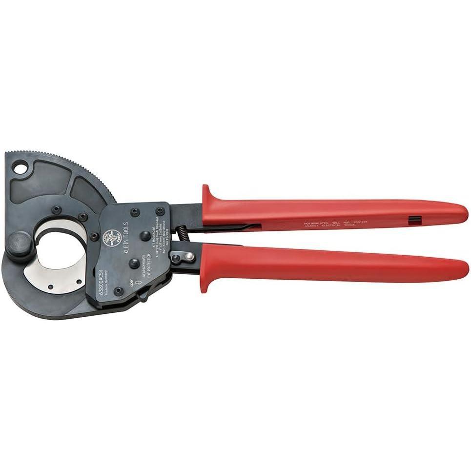 imageKlein Tools 63711 Wire Cable Cutter with Open Front Loading Jaws Cuts 600 MCM Copper 750 MCM AluminumACSR  477 MCM