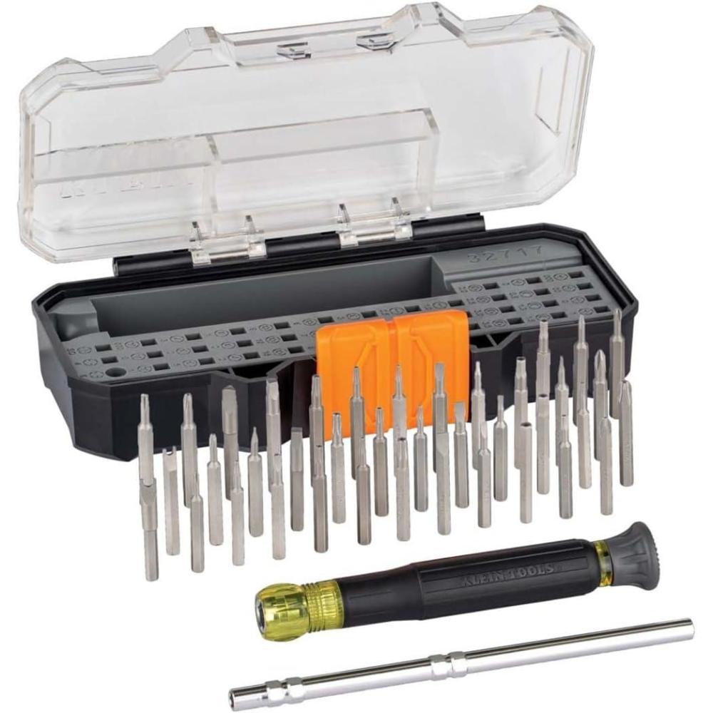 imageKlein Tools 80066 Precision Driver Kit with MultiBit Screwdriver and AllinOne Repair Tool Kit with 39 Bits for Apple Products 2Piece39 Bit Driver Set