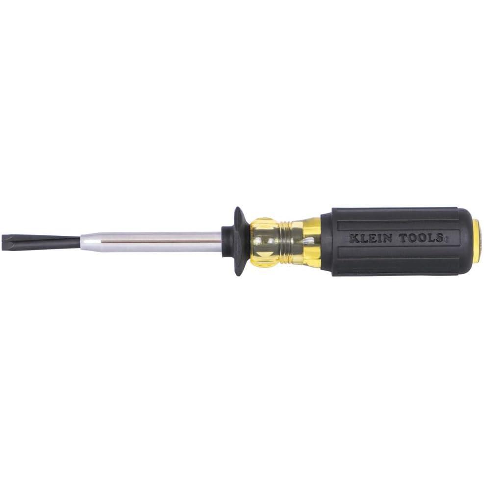 imageKlein Tools 85153K Slotted ScrewHolding Screwdriver Set 316Inch 14Inch SplitBlade Flat Head Driver Positive Gripping Action 2Piece316Inch Driver