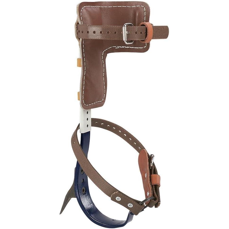 imageKlein Tools CN1907ARL Tree Climber Set with Pole Climbers Leg Irons Climbing Gaffs Climber Pads Straps Gaff Spikes Stirrups17Inch to 21Inch