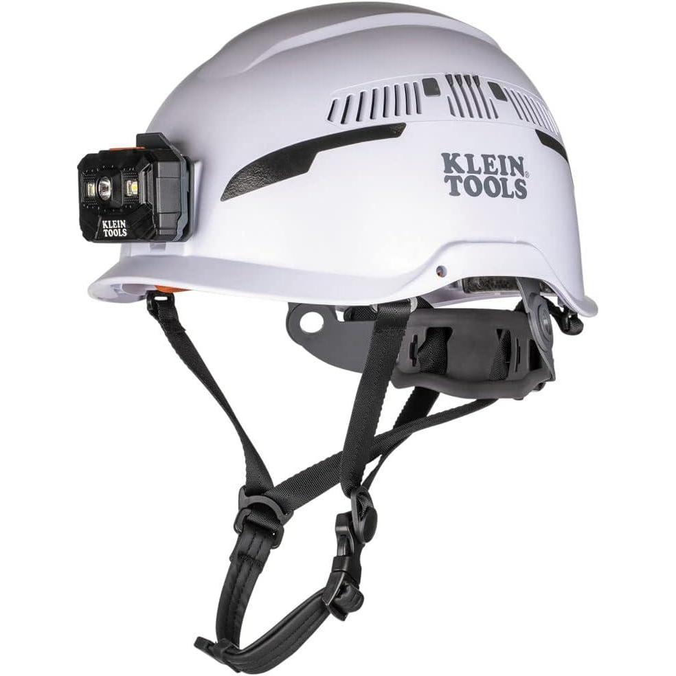 imageKlein Tools Safety Helmet Type2 Safety Helmet Vented Class CHelmet w  Light