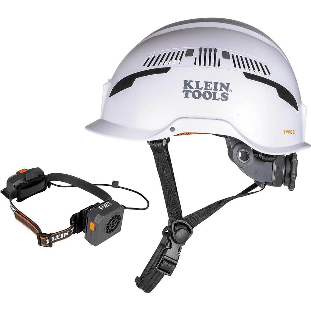imageKlein Tools Safety Helmet Type2 Safety Helmet Vented Class CSafety Helmret wTurbo Fan