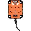 imageKlein Tools 29601 Magnetic Power Strip with Surge Protector Extension Cord 4 Outlets 3 USB Ports 5Foot Cord Power Supply Box with Light PowerBox 1 Heavy DutyPowerBox