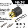 imageKlein Tools 32500MAG Magnetic MultiBit Screwdriver  Nut Driver 11in1 Multi Tool with 8 Bits 3 Nut Driver Sizes Cushion Grip Handle3Piece Kit