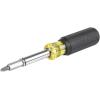 imageKlein Tools 32500MAG Magnetic MultiBit Screwdriver  Nut Driver 11in1 Multi Tool with 8 Bits 3 Nut Driver Sizes Cushion Grip Handle3Piece Kit