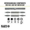 imageKlein Tools 32561 MultiBit Screwdriver  Nut Driver 6in1 Stubby Screwdriver with 2 Phillips 2 Slotted 2 Nut DriversScrewdriver Kit