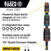 imageKlein Tools 32984 Impact Flip Socket Set with Swivel Adapter 6Piece 25Degree Swivel Head SAE Hex Sizes Nut Driving ImpactRated7in1