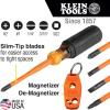 imageKlein Tools 33736INS Insulated Screwdriver Set Made in USA 1000V SlimTip Driver with Phillips Cabinet and Square Bits and a Magnetizer 6PieceOne Size
