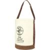 imageKlein Tools 5104CLR17 Canvas Bucket with ZipClose Top and Leather Bottom 14Inch Diameter 150Pound Load Rated Utility Bucket Natural17Inch