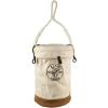 imageKlein Tools 5104CLR17 Canvas Bucket with ZipClose Top and Leather Bottom 14Inch Diameter 150Pound Load Rated Utility Bucket Natural17Inch
