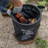 imageKlein Tools 5104CLRFR Canvas Bucket FlameResistant Top Closing Tool Bucket with DoubleReinforced Bottom 100Pound Load RatedOne Size
