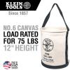 imageKlein Tools 5109S Canvas Bucket Straight Wall Tool Bucket Swivel with Swivel Snap 75Pound Load RatedStandard