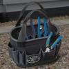 imageKlein Tools 5144BHB14OS HardBody Bucket Aerial Oval Tool Bucket with Drain Holes 29 PocketsBlack