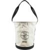 imageKlein Tools 5172PS HeavyDuty TaperedWall Bucket with 15 Inside Pockets No 4 CanvasStandard