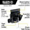 imageKlein Tools 5178 Pocket Tool Pouch Leather Tunnel Loop Belt Connection BlackOne Size