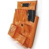 imageKlein Tools 51828 Tool Apron Made in USA 18Inch Aerial Apron with 8 Pockets and Tool Pouches Loops and Hooks in HiViz OrangeWith Magnet