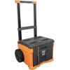 imageKlein Tools 54802MB MODbox Rolling Tool Box Heavy Duty Portable Tool Organizer with Side Mounting 10Inch Rubber Wheels Removable Handle Deep Stackable SetTwo Drawer Rolling Toolbox