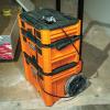 imageKlein Tools 54802MB MODbox Rolling Tool Box Heavy Duty Portable Tool Organizer with Side Mounting 10Inch Rubber Wheels Removable Handle Deep Stackable SetOne Drawer Rolling Toolbox