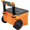 imageKlein Tools 54802MB MODbox Rolling Tool Box Heavy Duty Portable Tool Organizer with Side Mounting 10Inch Rubber Wheels Removable Handle Deep Stackable SetTwo Drawer Rolling Toolbox