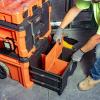 imageKlein Tools 54802MB MODbox Rolling Tool Box Heavy Duty Portable Tool Organizer with Side Mounting 10Inch Rubber Wheels Removable Handle Deep Stackable SetTwo Drawer Rolling Toolbox