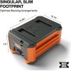 imageKlein Tools 54843MB MODbox Compact Single Drawer Box Half Width Tool Storage Drawer with Ball Bearing Slides Dividers Included PVC Foam Mat