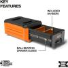 imageKlein Tools 54843MB MODbox Compact Single Drawer Box Half Width Tool Storage Drawer with Ball Bearing Slides Dividers Included PVC Foam Mat