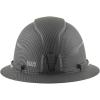 imageKlein Tools 60346 Hard Hat NonVented Full Brim Class E Premium KARBN Pattern Rechargeable Lamp Padded SweatWicking Sweatband Top PadHard Hat