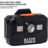 imageKlein Tools 60406T2RL Type 2 Hard Hat NonVented Full Brim Class E 6Point Suspension with Accessory Mounts Washable Padding and Rechargeable Headlamp