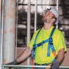 imageKlein Tools 60407 Hard Hat Light Vented Full Brim Style Padded SelfWicking OdorResistant Sweatband WhiteHard Hat wRechargeable Light