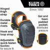 imageKlein Tools 60491 Hinged Knee Pads Heavy Duty Gel Foam Protective Knee Pads with QuickFasten Buckle and Thigh Strap Black