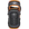 imageKlein Tools 60491 Hinged Knee Pads Heavy Duty Gel Foam Protective Knee Pads with QuickFasten Buckle and Thigh Strap Black