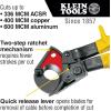 imageKlein Tools 63711 Wire Cable Cutter with Open Front Loading Jaws Cuts 600 MCM Copper 750 MCM Aluminum400 MCM Copper600 MCM Aluminum336 MCM ACSR
