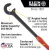 imageKlein Tools 63711 Wire Cable Cutter with Open Front Loading Jaws Cuts 600 MCM Copper 750 MCM Aluminum600 MCM Copper750MCM Aluminum