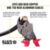 imageKlein Tools 63711 Wire Cable Cutter with Open Front Loading Jaws Cuts 600 MCM Copper 750 MCM AluminumOpen Jaw  600 MCM Copper750MCM Aluminum