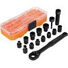 imageKlein Tools 65400 KNECT 15Piece Pass Through Socket Set SAE Impact Socket Set with MODbox Case Sockets Bits Accessories and 38Inch Drive Adapter