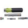 imageKlein Tools 80019 Tool Set MultiBit Screwdriver and Nut Driver Tool Kit 30 Different Industrial Strength Bits and Sizes 4Piece7in1 Nut Driver
