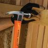 imageKlein Tools 83226 Linemans 26Ounce Claw Milled Hammer Fiberglass Handle Heavy Duty for Utility Poles Milled Face High Visibility Orange18 oz
