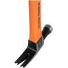imageKlein Tools 83226 Linemans 26Ounce Claw Milled Hammer Fiberglass Handle Heavy Duty for Utility Poles Milled Face High Visibility Orange18 oz