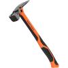 imageKlein Tools 83226 Linemans 26Ounce Claw Milled Hammer Fiberglass Handle Heavy Duty for Utility Poles Milled Face High Visibility Orange22 oz