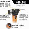 imageKlein Tools 83226 Linemans 26Ounce Claw Milled Hammer Fiberglass Handle Heavy Duty for Utility Poles Milled Face High Visibility Orange26 oz