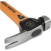 imageKlein Tools 83226 Linemans 26Ounce Claw Milled Hammer Fiberglass Handle Heavy Duty for Utility Poles Milled Face High Visibility Orange26 oz