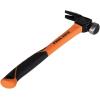 imageKlein Tools 83226 Linemans 26Ounce Claw Milled Hammer Fiberglass Handle Heavy Duty for Utility Poles Milled Face High Visibility Orange26 oz